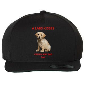 Labs Kisses Can Fix Any Bad Day! Wool Snapback Cap