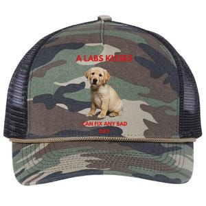 Labs Kisses Can Fix Any Bad Day! Retro Rope Trucker Hat Cap