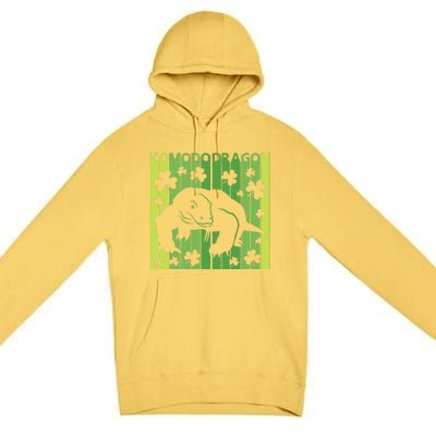 Lucky Komodo Dragon Animal St Patrick's Day Irish Premium Pullover Hoodie