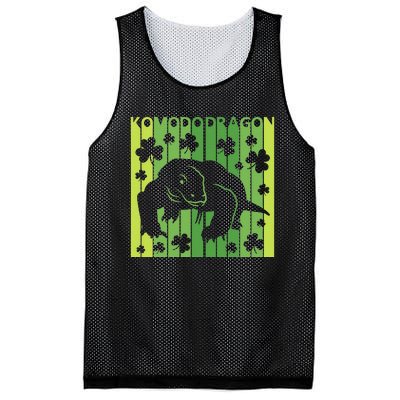 Lucky Komodo Dragon Animal St Patrick's Day Irish Mesh Reversible Basketball Jersey Tank