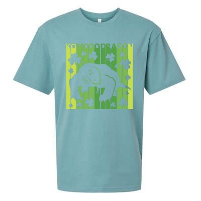 Lucky Komodo Dragon Animal St Patrick's Day Irish Sueded Cloud Jersey T-Shirt