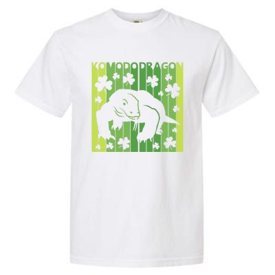 Lucky Komodo Dragon Animal St Patrick's Day Irish Garment-Dyed Heavyweight T-Shirt