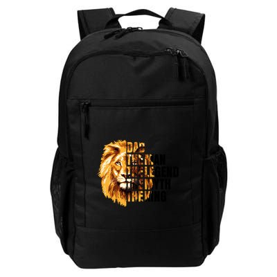Lion King Dad Dad The Man The Legend The Myth The King Watercolor Backpack