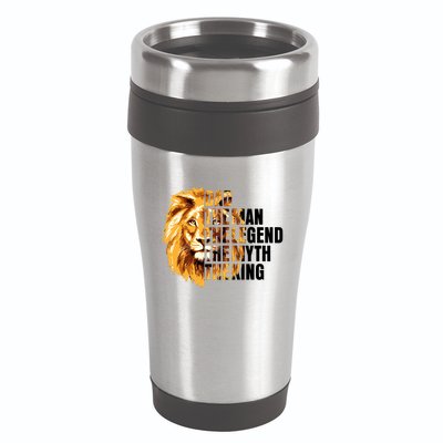 Lion King Dad Dad The Man The Legend The Myth The King Watercolor 16oz Travel Tumbler