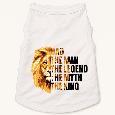Lion King Dad Dad The Man The Legend The Myth The King Watercolor Doggie Tank