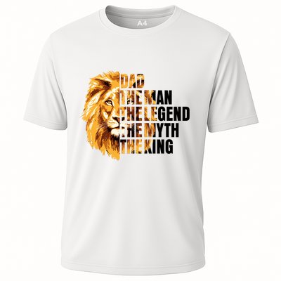 Lion King Dad Dad The Man The Legend The Myth The King Watercolor Performance Shirt