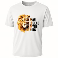 Lion King Dad Dad The Man The Legend The Myth The King Watercolor Performance Shirt