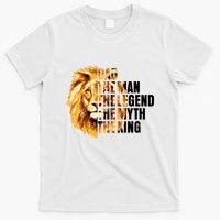 Lion King Dad Dad The Man The Legend The Myth The King Watercolor T-Shirt