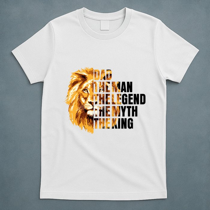 Lion King Dad Dad The Man The Legend The Myth The King Watercolor T-Shirt