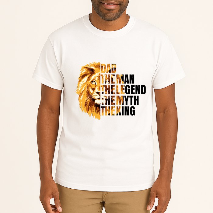 Lion King Dad Dad The Man The Legend The Myth The King Watercolor Tall T-Shirt