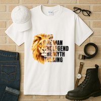 Lion King Dad Dad The Man The Legend The Myth The King Watercolor Tall T-Shirt