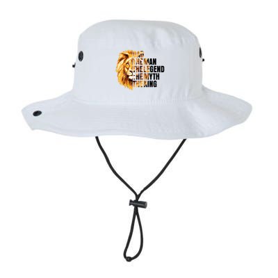 Lion King Dad Dad The Man The Legend The Myth The King Watercolor Bucket Hat