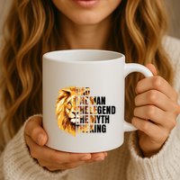 Lion King Dad Dad The Man The Legend The Myth The King Watercolor Mug