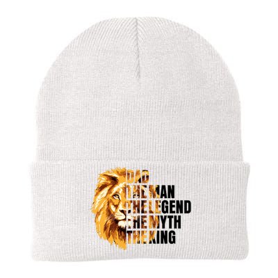 Lion King Dad Dad The Man The Legend The Myth The King Watercolor Knit Cap Winter Beanie