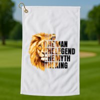 Lion King Dad Dad The Man The Legend The Myth The King Watercolor Golf Towel