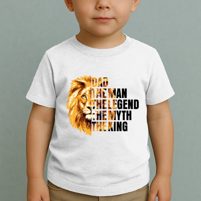 Lion King Dad Dad The Man The Legend The Myth The King Watercolor Toddler T-Shirt