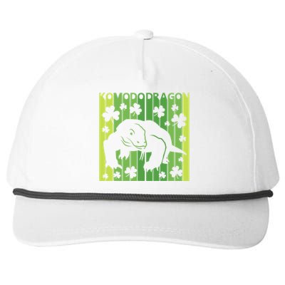 Lucky Komodo Dragon Animal St Patrick's Day Irish Snapback Five-Panel Rope Hat