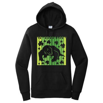 Lucky Komodo Dragon Animal St Patrick's Day Irish Women's Pullover Hoodie