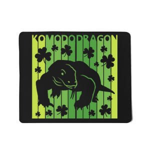 Lucky Komodo Dragon Animal St Patrick's Day Irish Mousepad