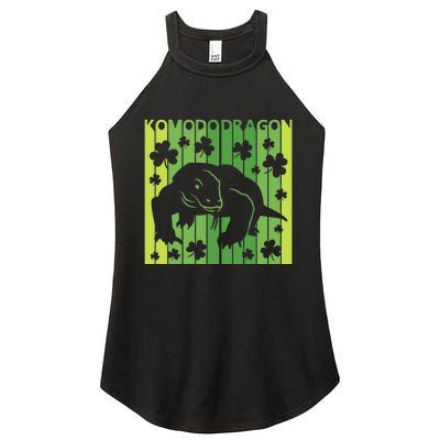 Lucky Komodo Dragon Animal St Patrick's Day Irish Women's Perfect Tri Rocker Tank