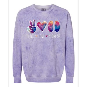 Love Kidneys Dialysis Technician Dialysis Tech Colorblast Crewneck Sweatshirt