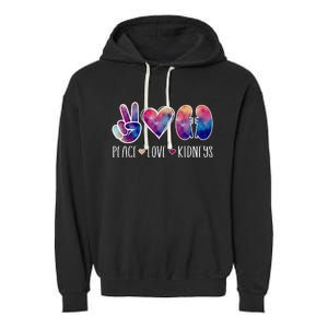 Love Kidneys Dialysis Technician Dialysis Tech Garment-Dyed Fleece Hoodie