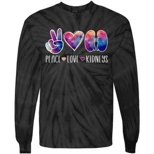 Love Kidneys Dialysis Technician Dialysis Tech Tie-Dye Long Sleeve Shirt