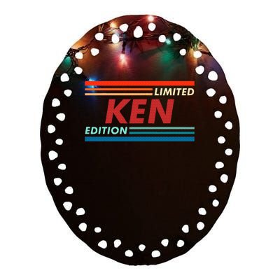 Limited Ken Edition Ceramic Oval Ornament