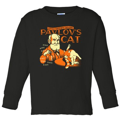 Little Known Failure Pavlovs Cat Toddler Long Sleeve Shirt