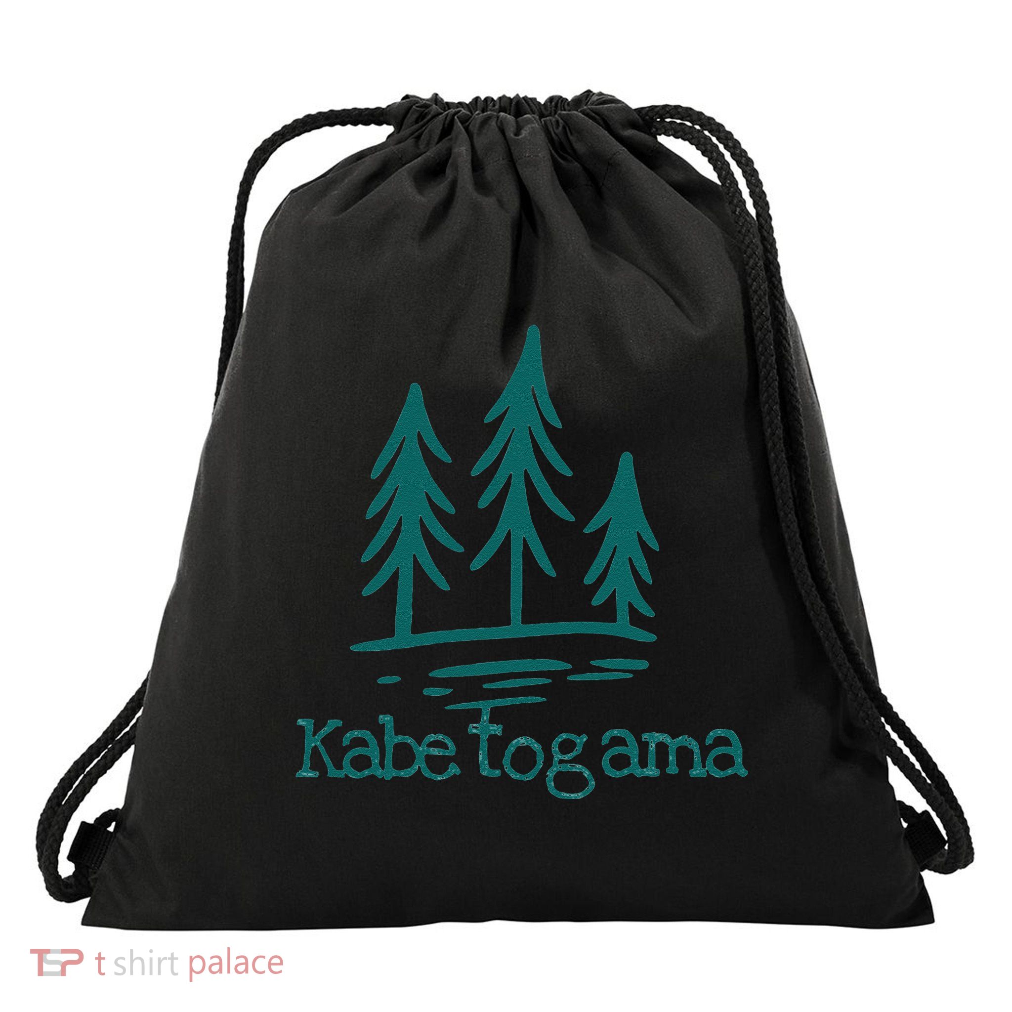 Lake Kabetogama Forest Rustic Camping Woods Trees Campground Drawstring Bag