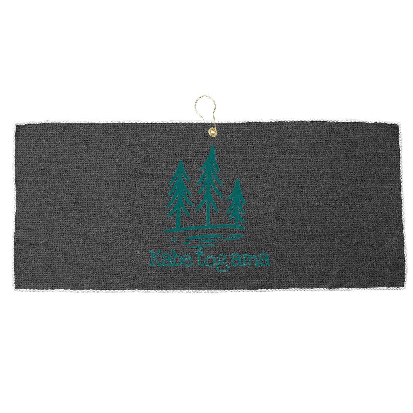 Lake Kabetogama Forest Rustic Camping Woods Trees Campground Large Microfiber Waffle Golf Towel