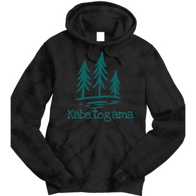 Lake Kabetogama Forest Rustic Camping Woods Trees Campground Tie Dye Hoodie