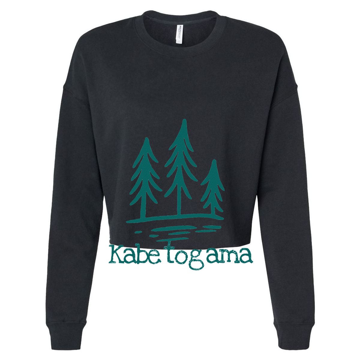 Lake Kabetogama Forest Rustic Camping Woods Trees Campground Women's Crop Top Tee