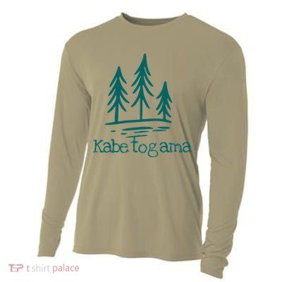Lake Kabetogama Forest Rustic Camping Woods Trees Campground Cooling Performance Long Sleeve Crew