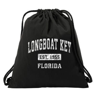 Longboat Key Florida Fl Vintage Established Sports Design Drawstring Bag