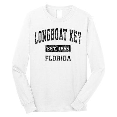Longboat Key Florida Fl Vintage Established Sports Design Long Sleeve Shirt