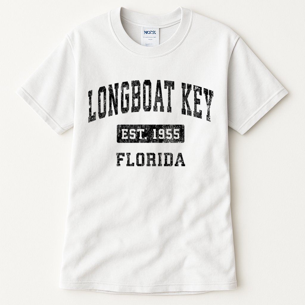 Longboat Key Florida Fl Vintage Established Sports Design Tall T-Shirt
