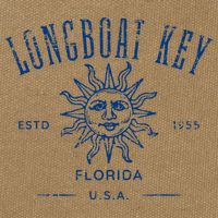 Longboat Key Florida Cotton Canvas Backpack