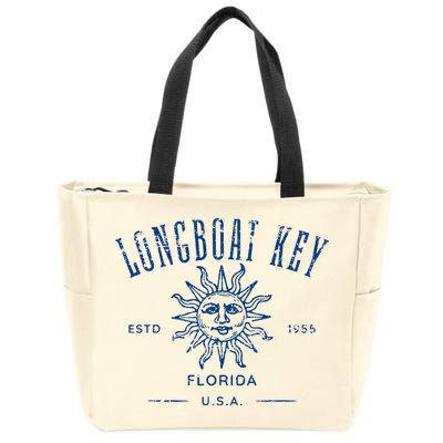 Longboat Key Florida Zip Tote Bag