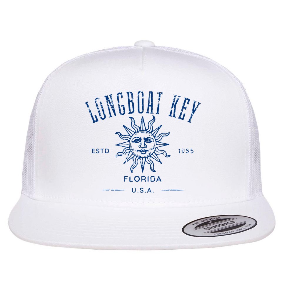 Longboat Key Florida Flat Bill Trucker Hat