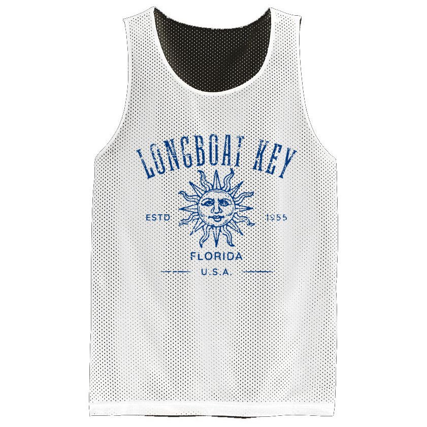Longboat Key Florida Mesh Reversible Basketball Jersey Tank