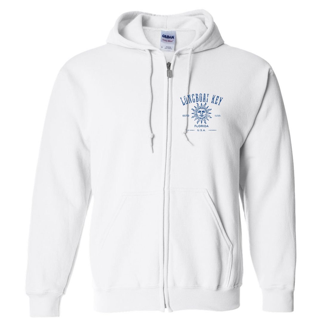 Longboat Key Florida Full Zip Hoodie
