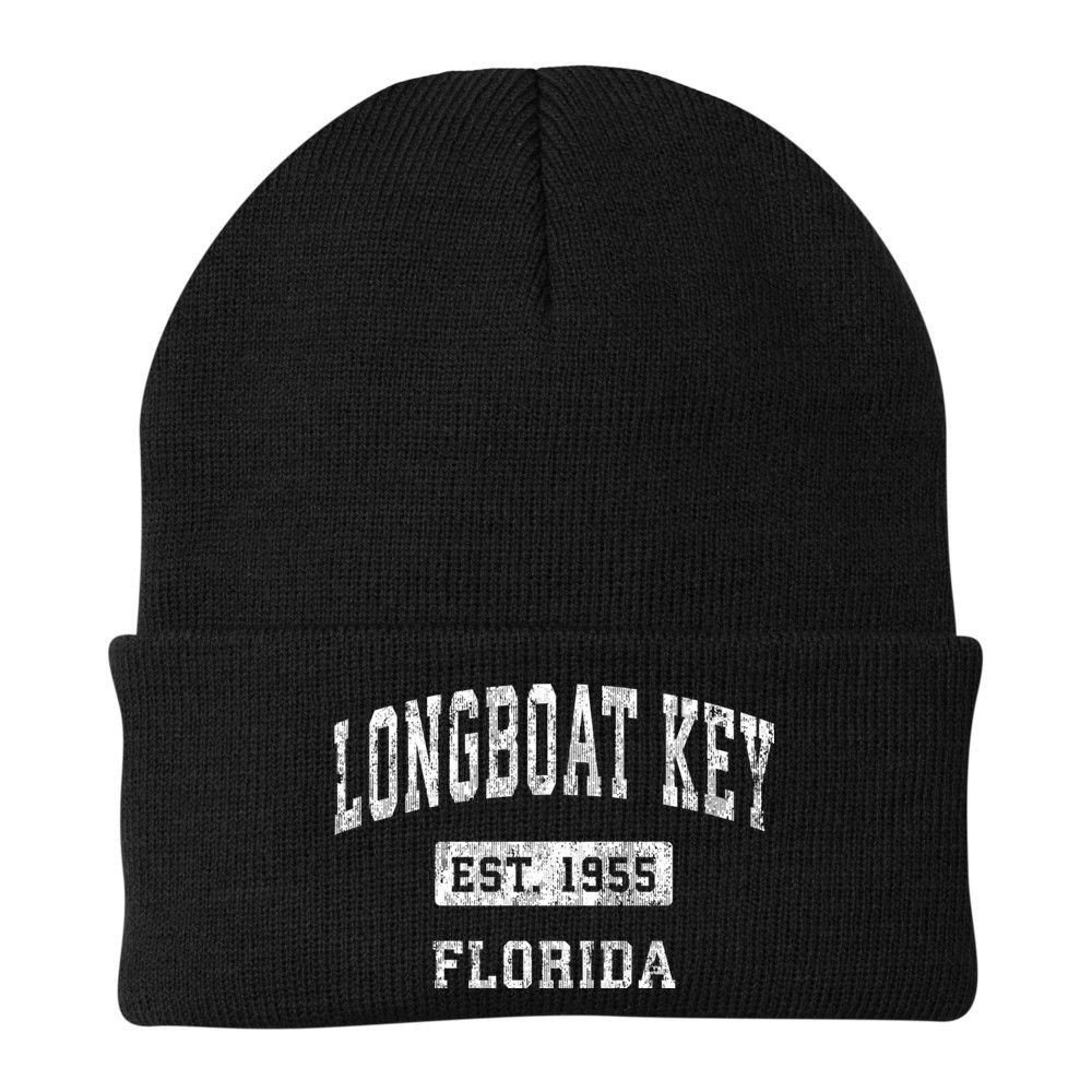 Longboat Key Florida Fl Vintage Established Sports Beanie