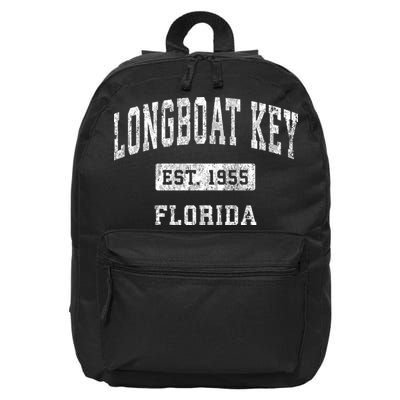 Longboat Key Florida Fl Vintage Established Sports 16 in Basic Backpack