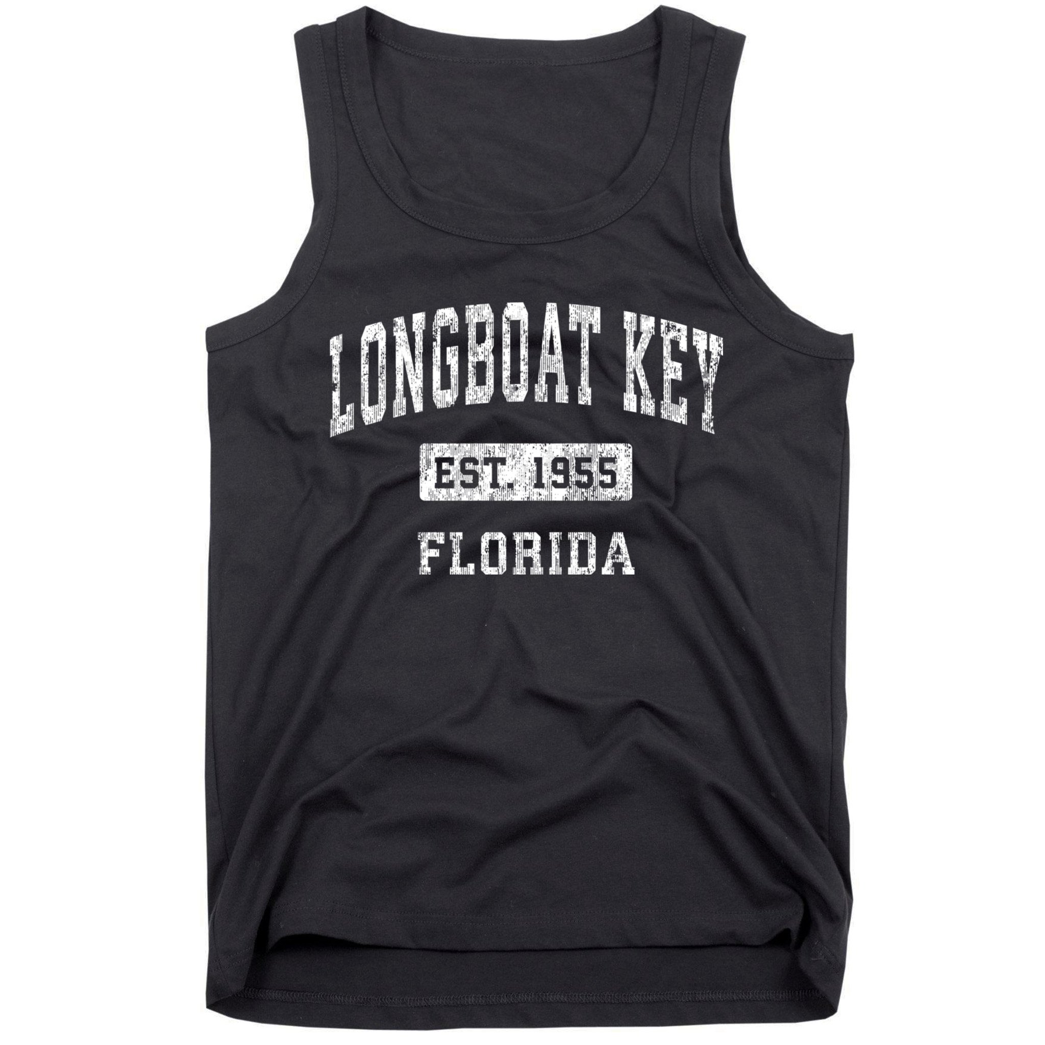 Longboat Key Florida Fl Vintage Established Sports Tank Top