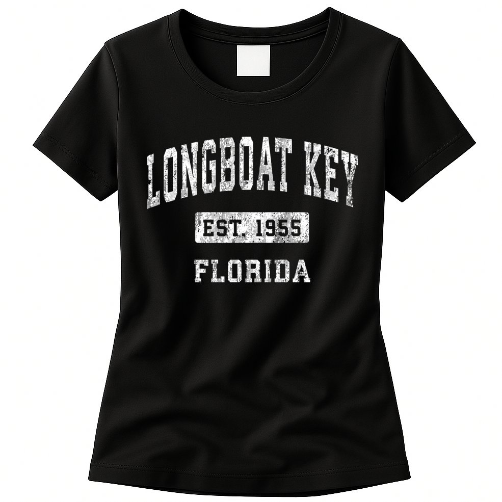 Longboat Key Florida Fl Vintage Established Sports Womens T-Shirt