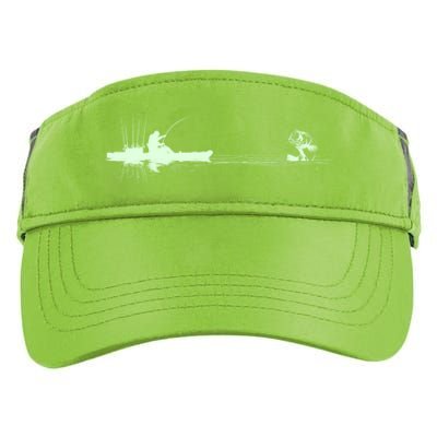 Largemouth Kayak Fishing Kayaking Angler Graphic Fisher Cool Gift Adult Drive Performance Visor