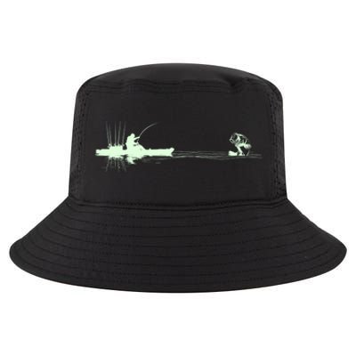 Largemouth Kayak Fishing Kayaking Angler Graphic Fisher Cool Gift Cool Comfort Performance Bucket Hat