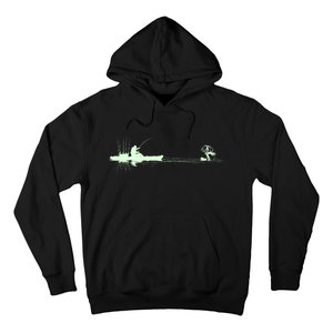 Largemouth Kayak Fishing Kayaking Angler Graphic Fisher Cool Gift Hoodie