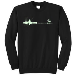 Largemouth Kayak Fishing Kayaking Angler Graphic Fisher Cool Gift Sweatshirt